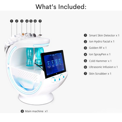 7 in 1 Intelligent Skin Analyzer Hydrafacial Machine