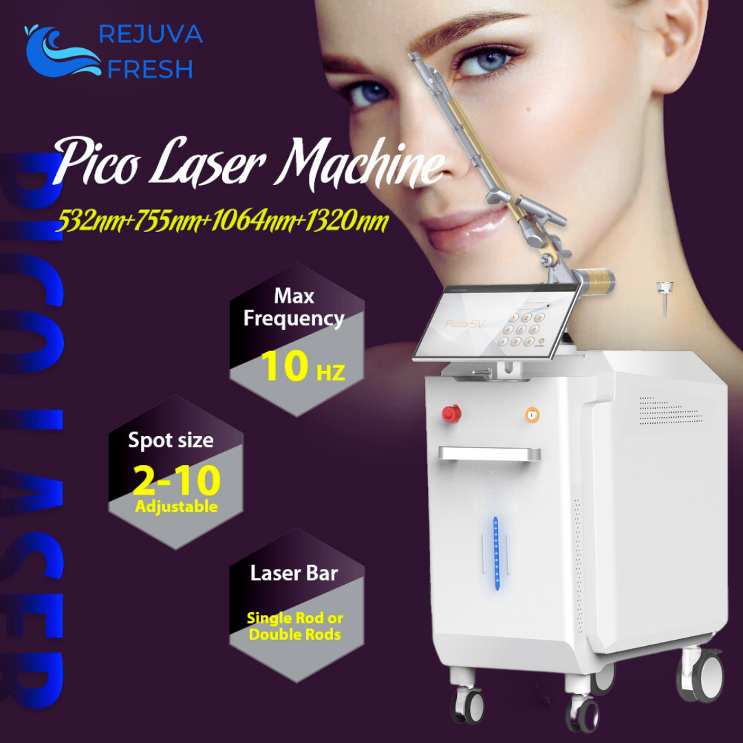 Dynamic 4 Wave Pico-Erase Tattoo Removal Laser Machine